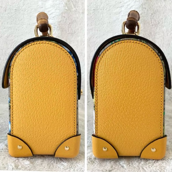 💎 Rare GUCCI GG Flora Padlock Bamboo Multicolor Limited Edition 100% Authentic! - Picture 7 of 17